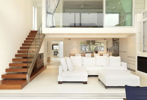 decoracao de sala com escada