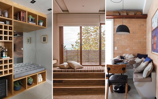 decoracao de sala com futon