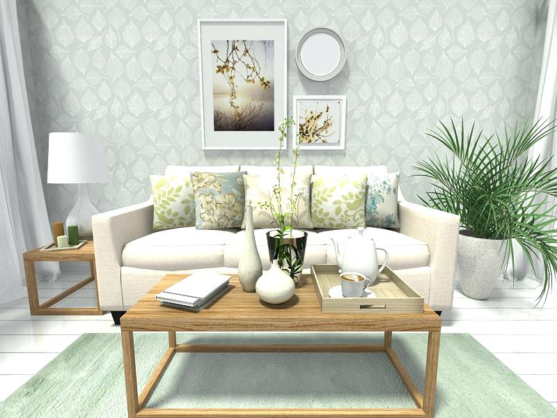 ideias de papel de parede para sala pequena