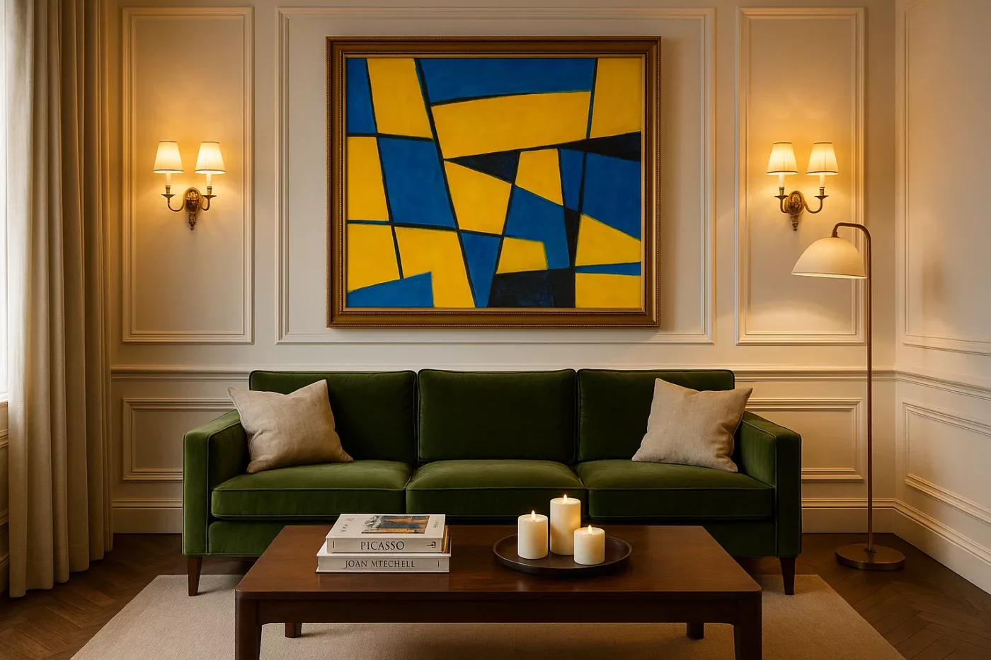 O Impacto Visual dos Quadros Gigantes em Ambientes com Pé-Direito Duplo