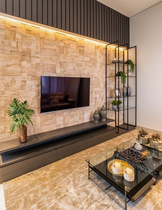 sala de tv moderna vs sala de tv rústica