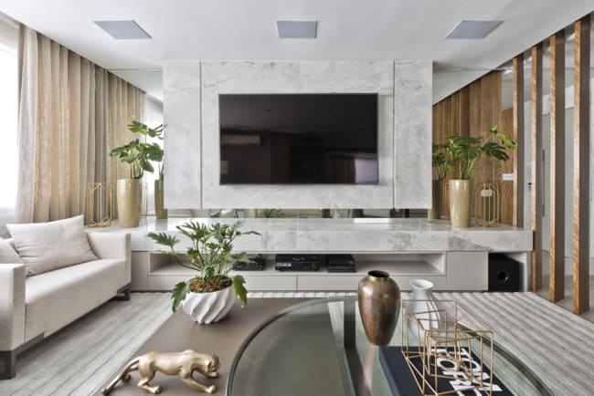 ideias sala moderna pequena apartamento