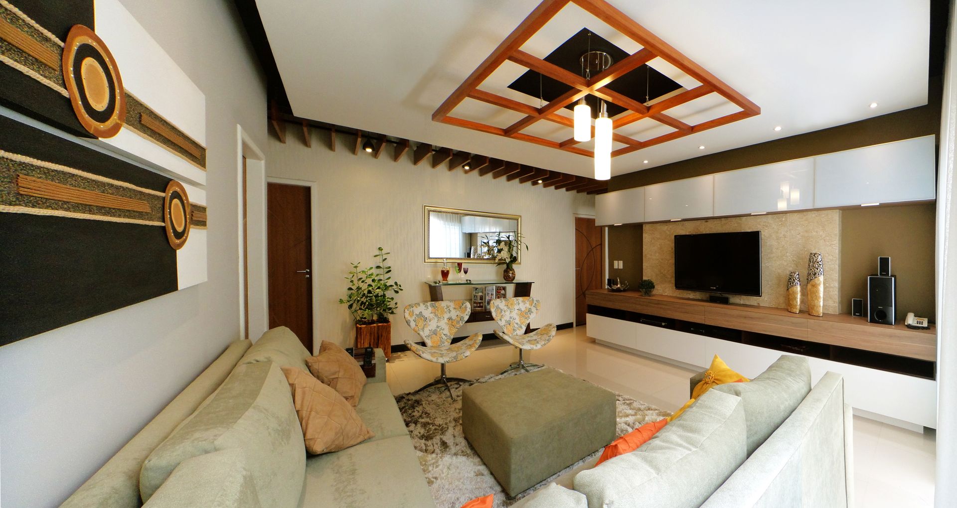 decoracao sala moderna barata e elegante