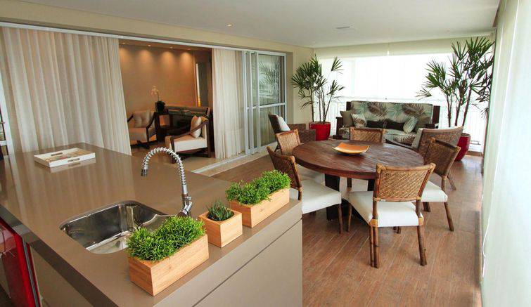 ideias de decoração varanda gourmet pequena