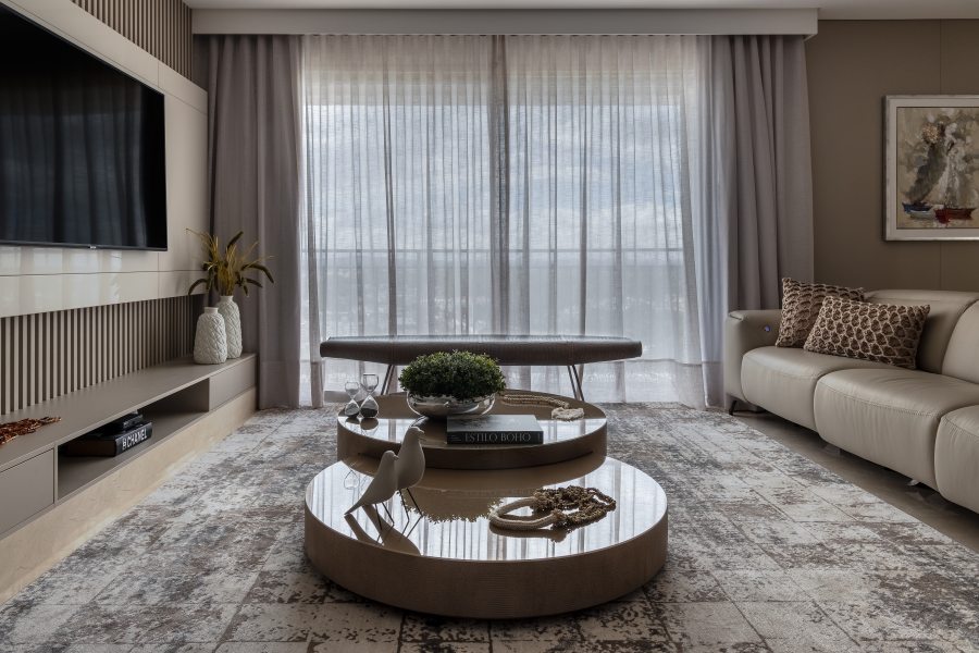 decoracao monocromatica com moveis