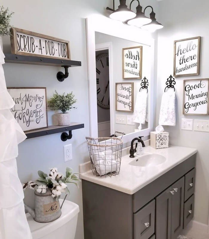 ideias criativas decoração banheiro simples