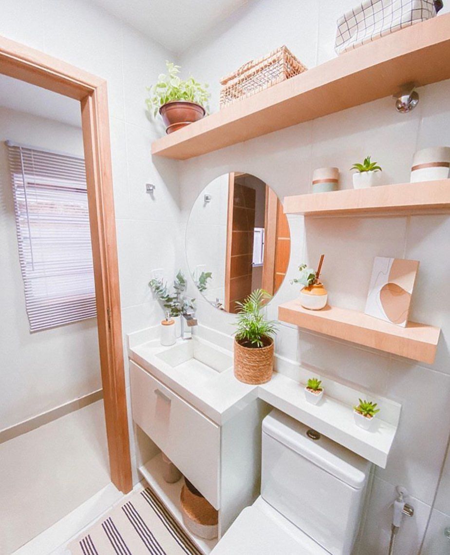 ideias criativas decoração banheiro simples