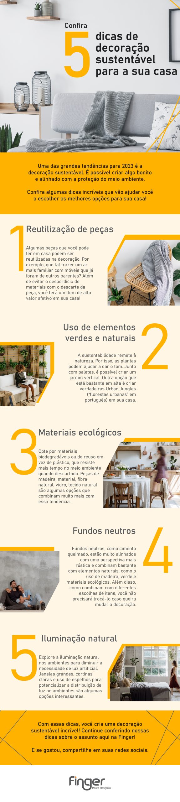 ideias de decoração sustentável para sala pequena