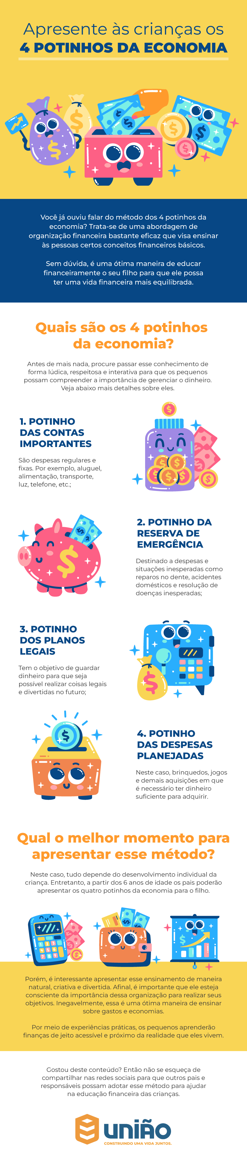 ideias criativas para ensinar educação financeira aos filhos