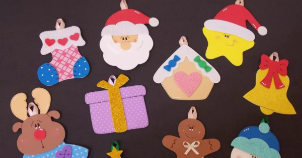 preço de enfeites de natal em eva artesanal