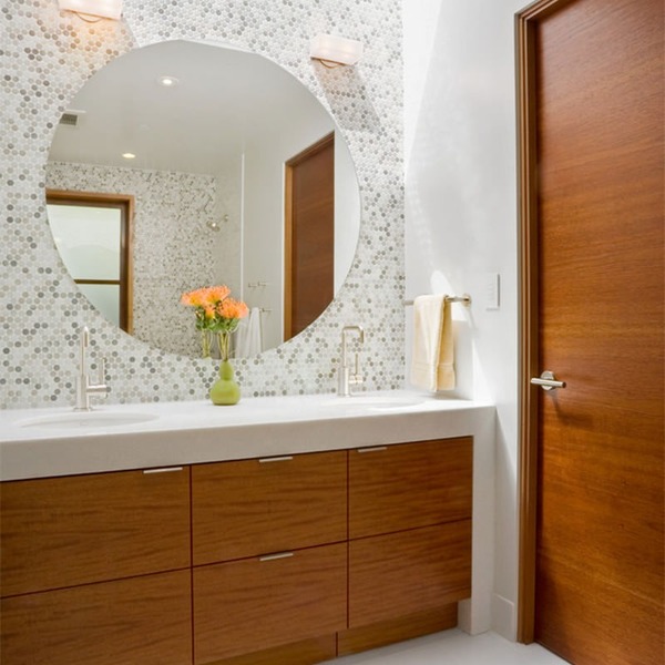 espelho de banheiro redondo 80cm com iluminação led