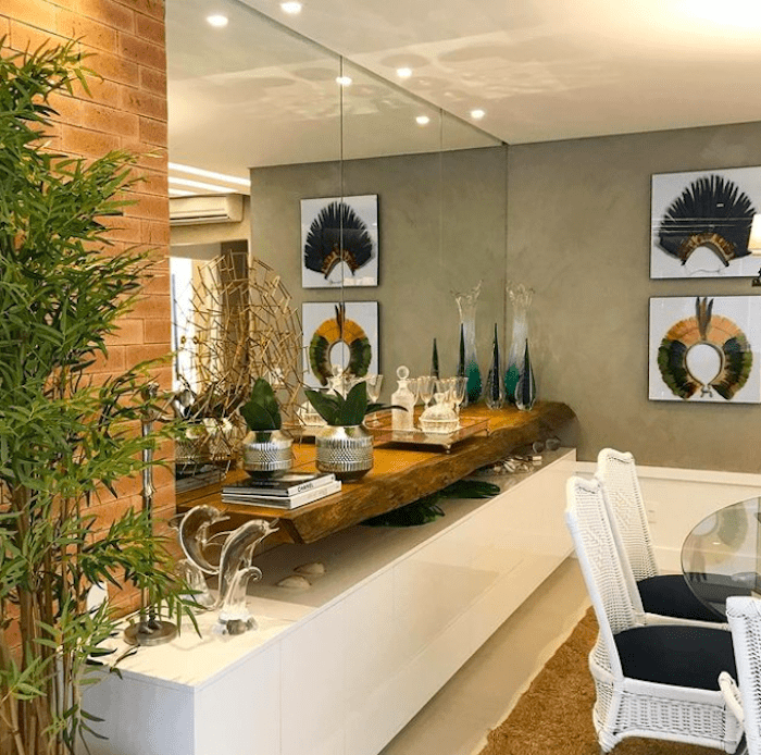 onde comprar espelho sala de jantar com moldura de madeira