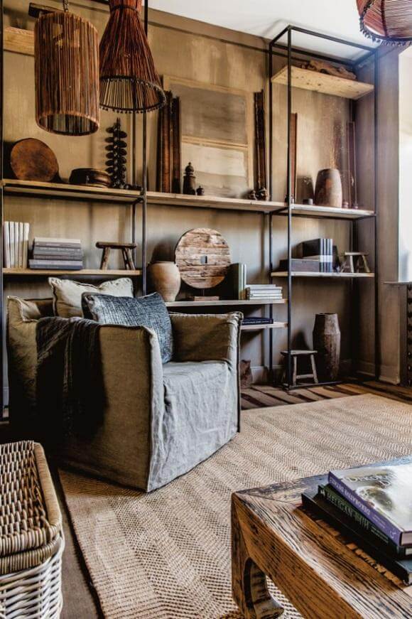 estante de aco na decoracao