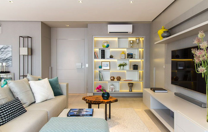 estante para sala de estar