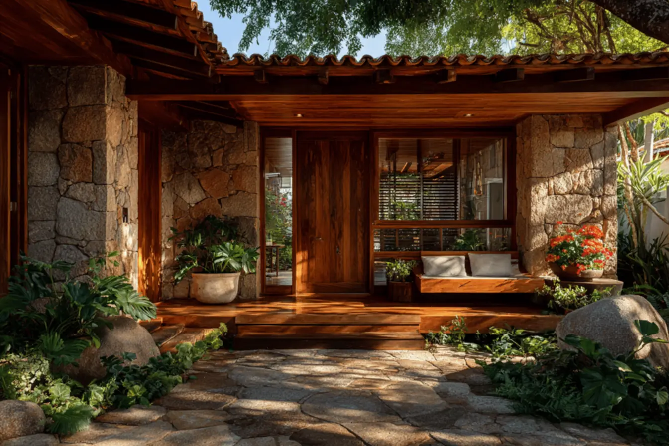 Estilos de telhado: plano