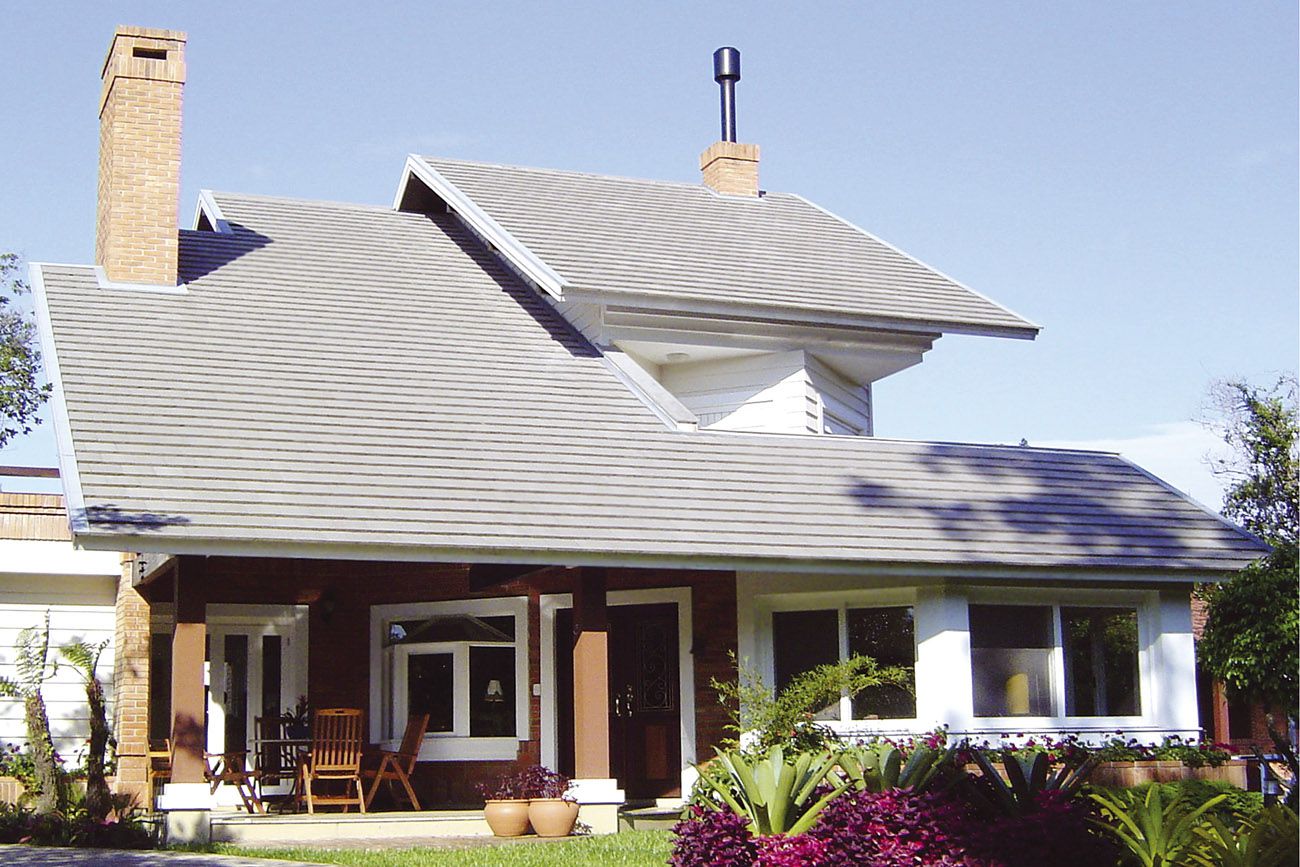 Estilos de telhado: plano