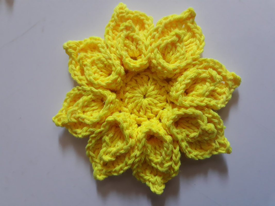 flor de croch para aplicao