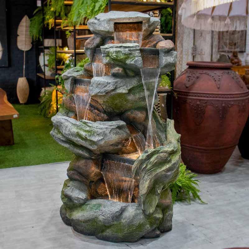 fonte agua decorativa resina vs ceramica qual melhor