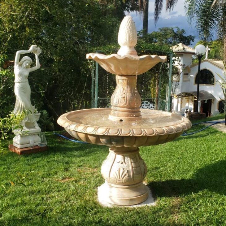 fonte agua decorativa buda com led para mesa