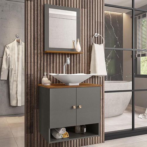 Granito vs. Mármore: Qual o Melhor Tampo para seu Gabinete de Banheiro?