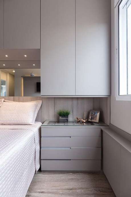 guarda roupa embutido gesso drywall com led