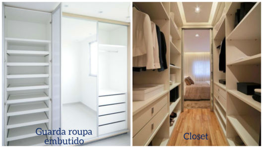 guarda roupa planejado embutido vs modulado