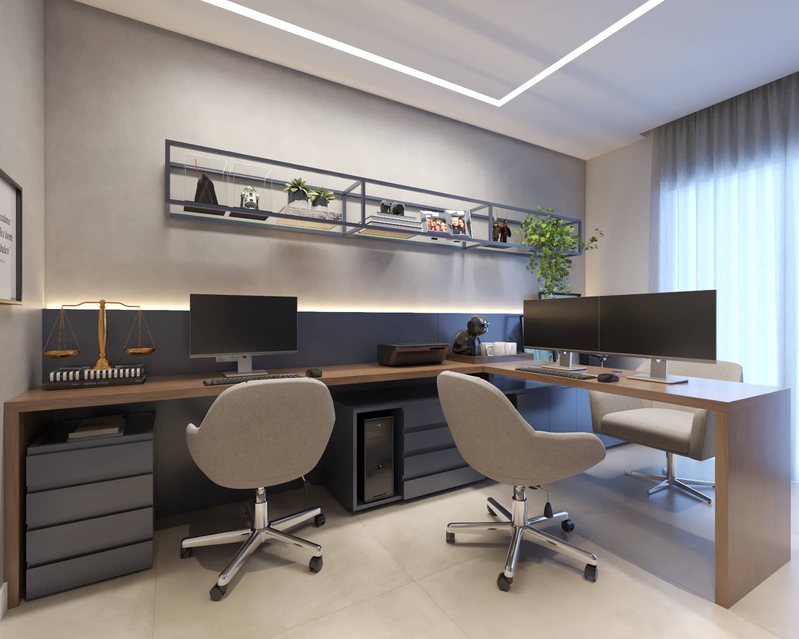 Como Otimizar um Home Office Pequeno com Móveis Planejados