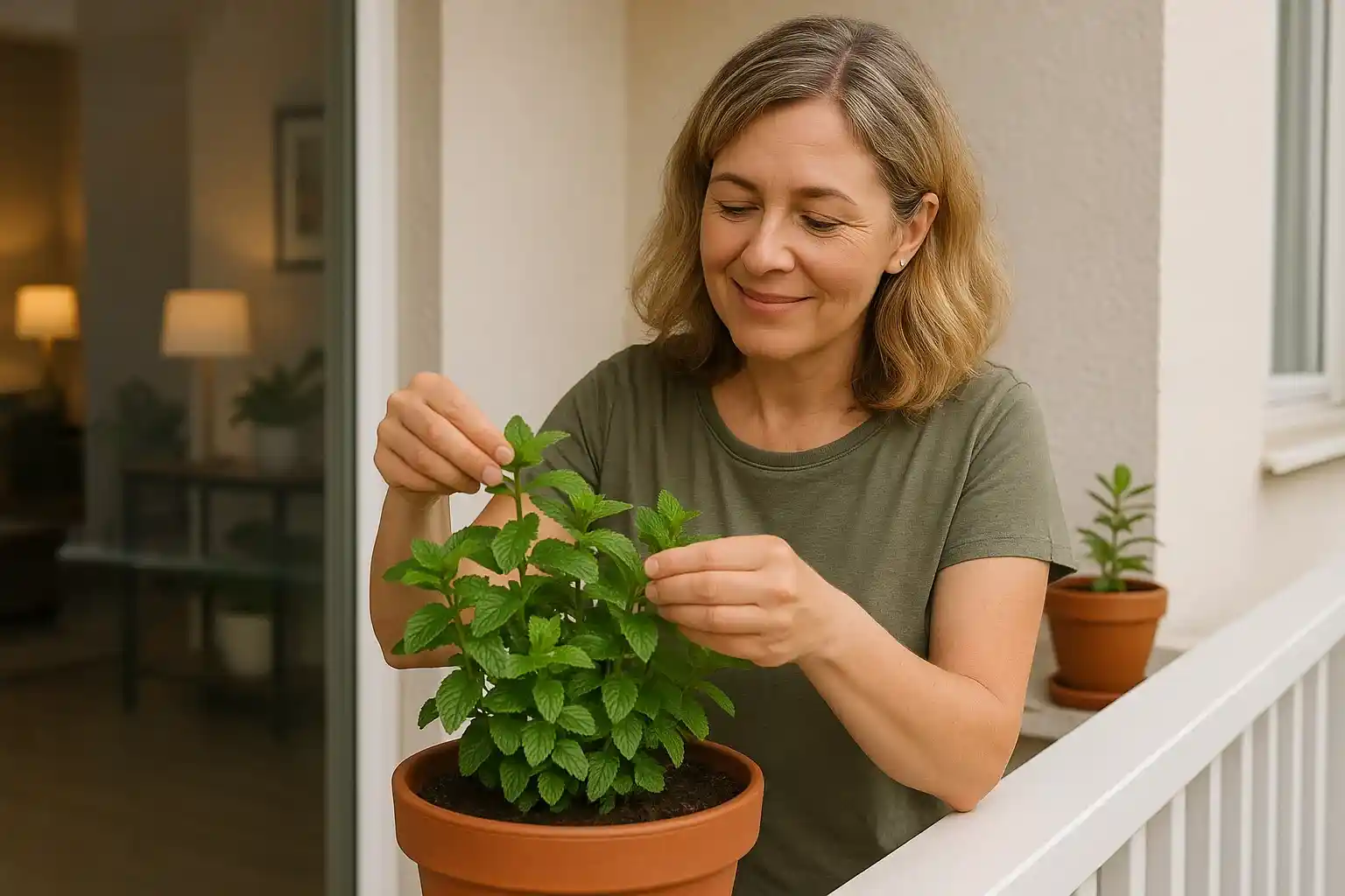 hortela em vaso como cuidar