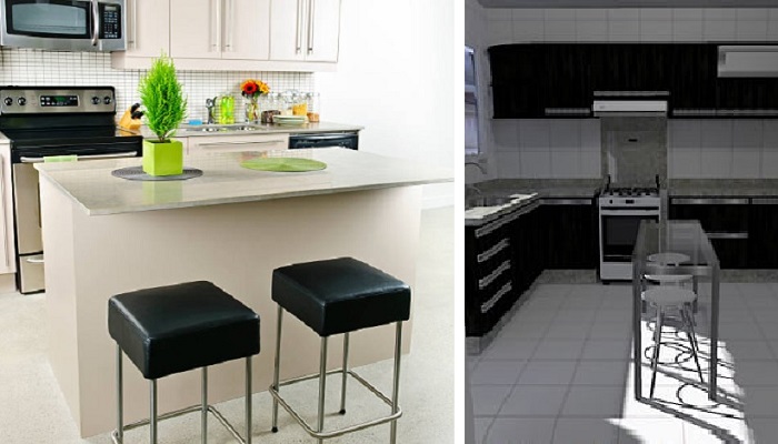 ilha para cozinha pequena