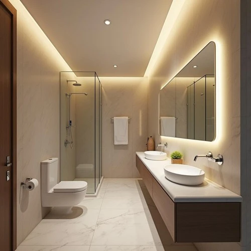 erros comuns iluminacao banheiro umido