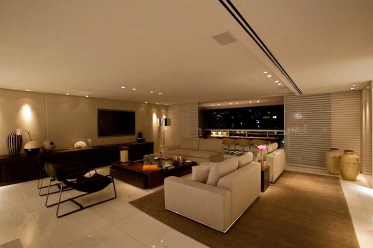 erros comuns iluminacao sala de estar