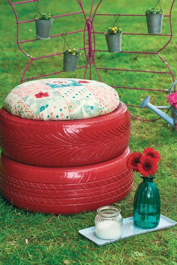 quanto custa fazer jardim de pneus