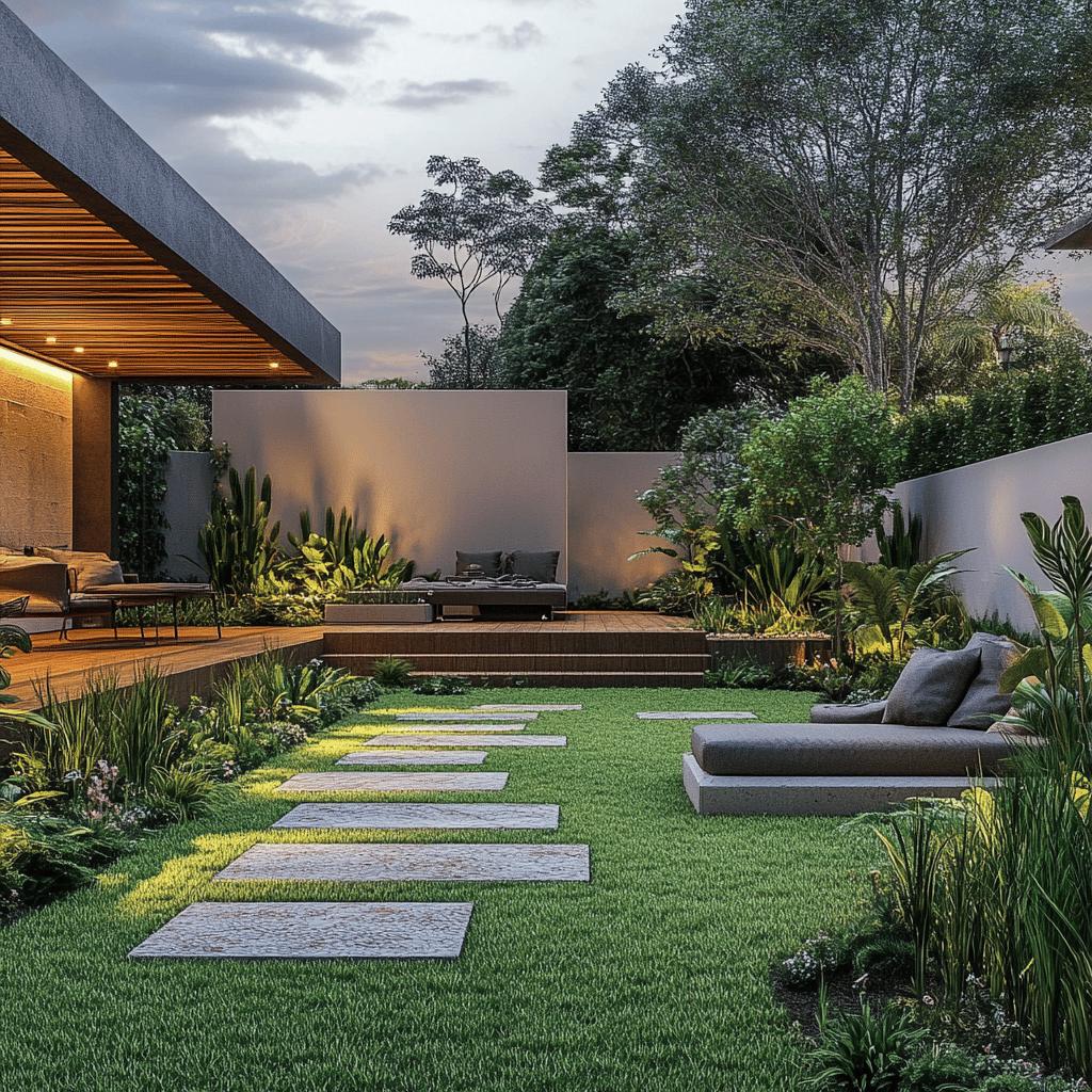 ideias de jardim simples para quintal pequeno