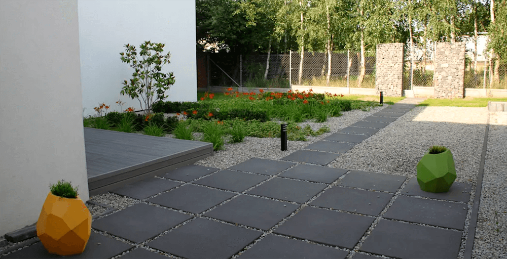 jardim simples no quintal