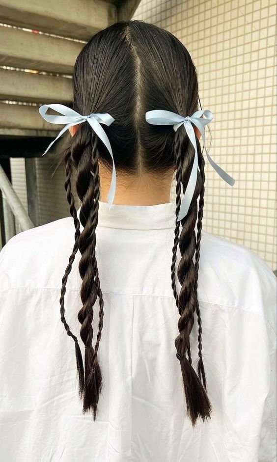 laços de cabelo tendência inspiração