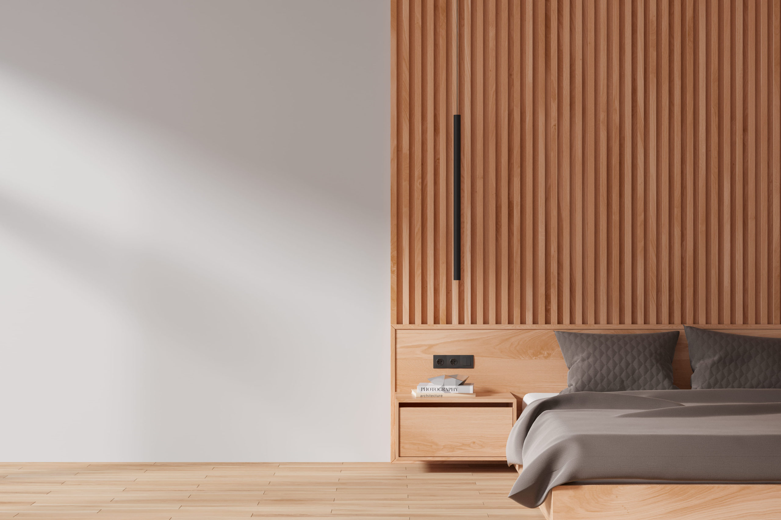 ideias de lambri para sala de estar moderna