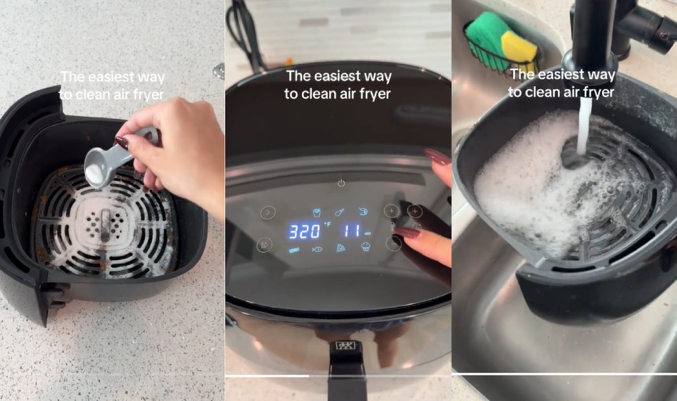 melhores formas de limpar airfryer