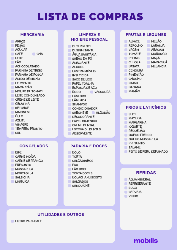 lista de compras eficiente
