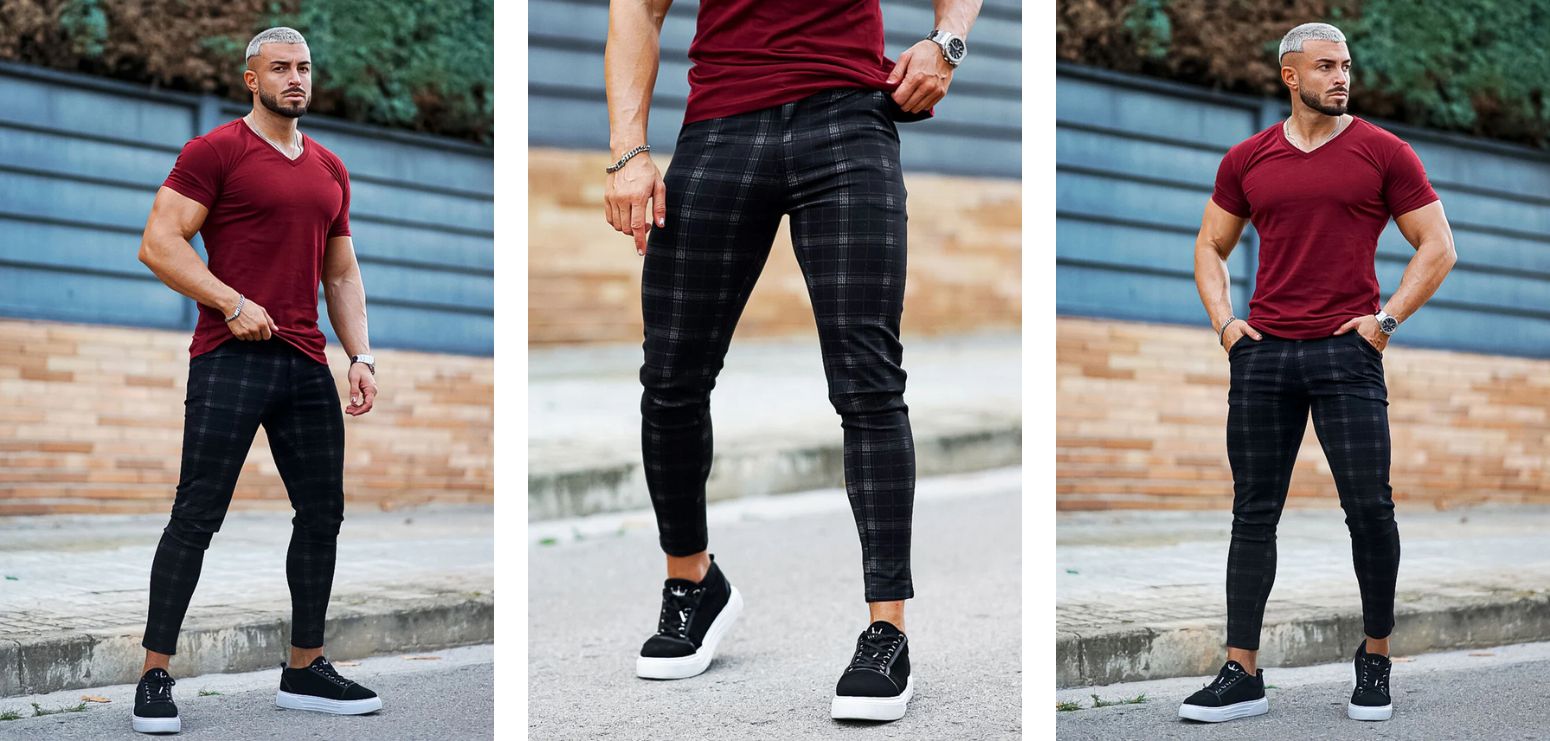 como não errar no look calça vermelha