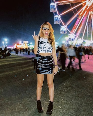 look para festival de rock inverno feminino