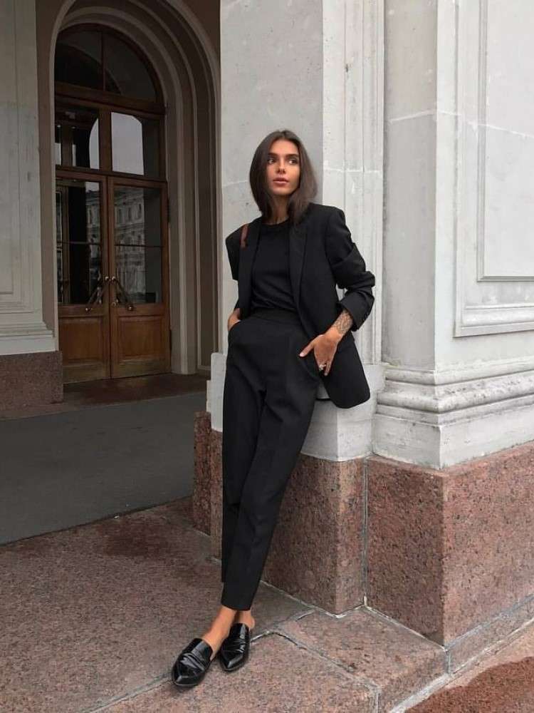 look todo preto como deixar interessante