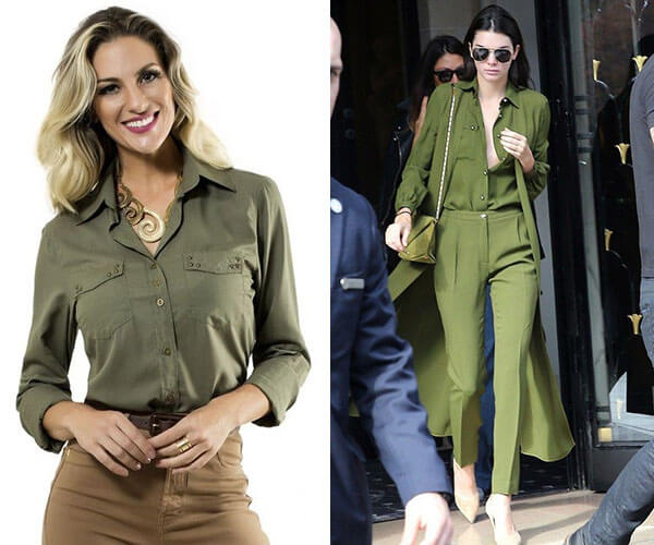 looks inspiração verde militar feminino
