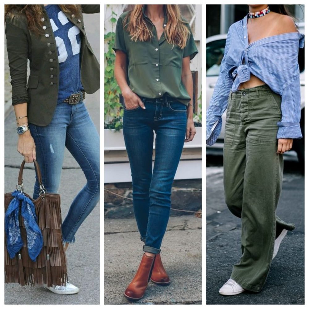 como usar verde militar no trabalho