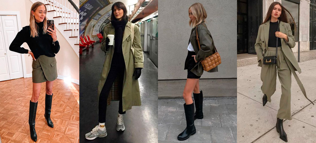 looks inspiração verde militar feminino