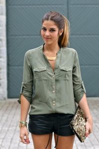 looks inspiração verde militar feminino