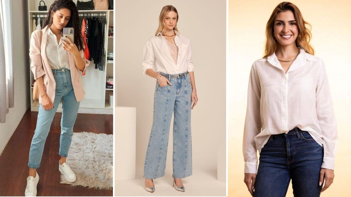 ideias de looks com calça jeans para o dia a dia