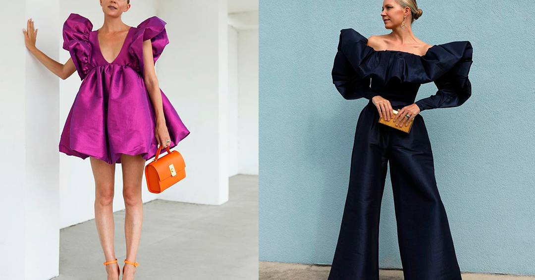 inspiração looks com manga bufante para casamento