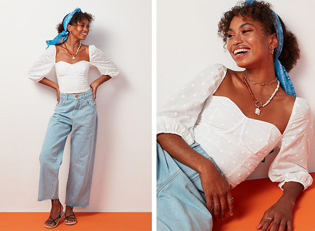 inspiração looks com manga bufante para casamento