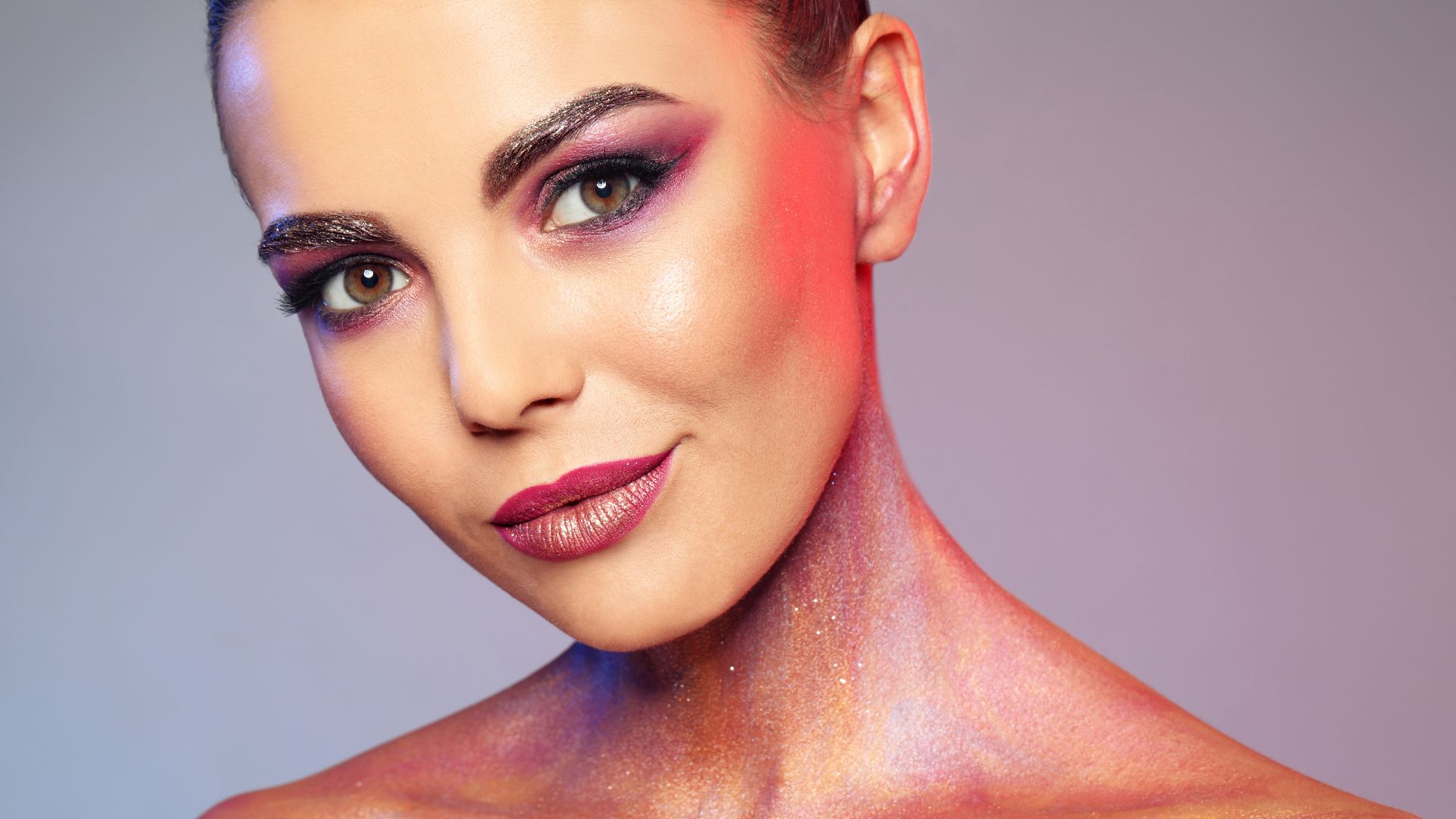 tutorial maquiagem lilás esfumado para olhos castanhos