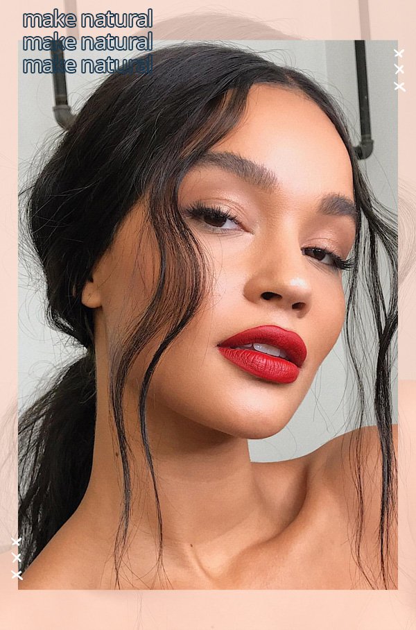 maquiagem batom vermelho acabamento matte
